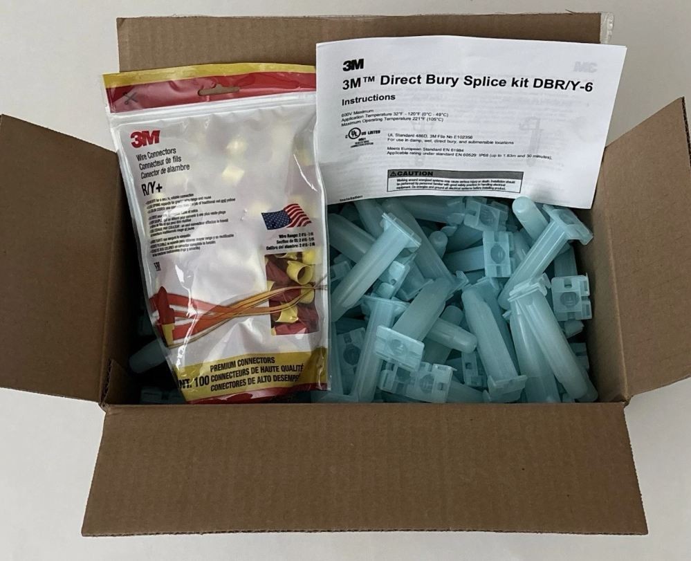 3M Direct Bury Cable Splice Kit DBR/Y-6 (100 PACK) – Open Box