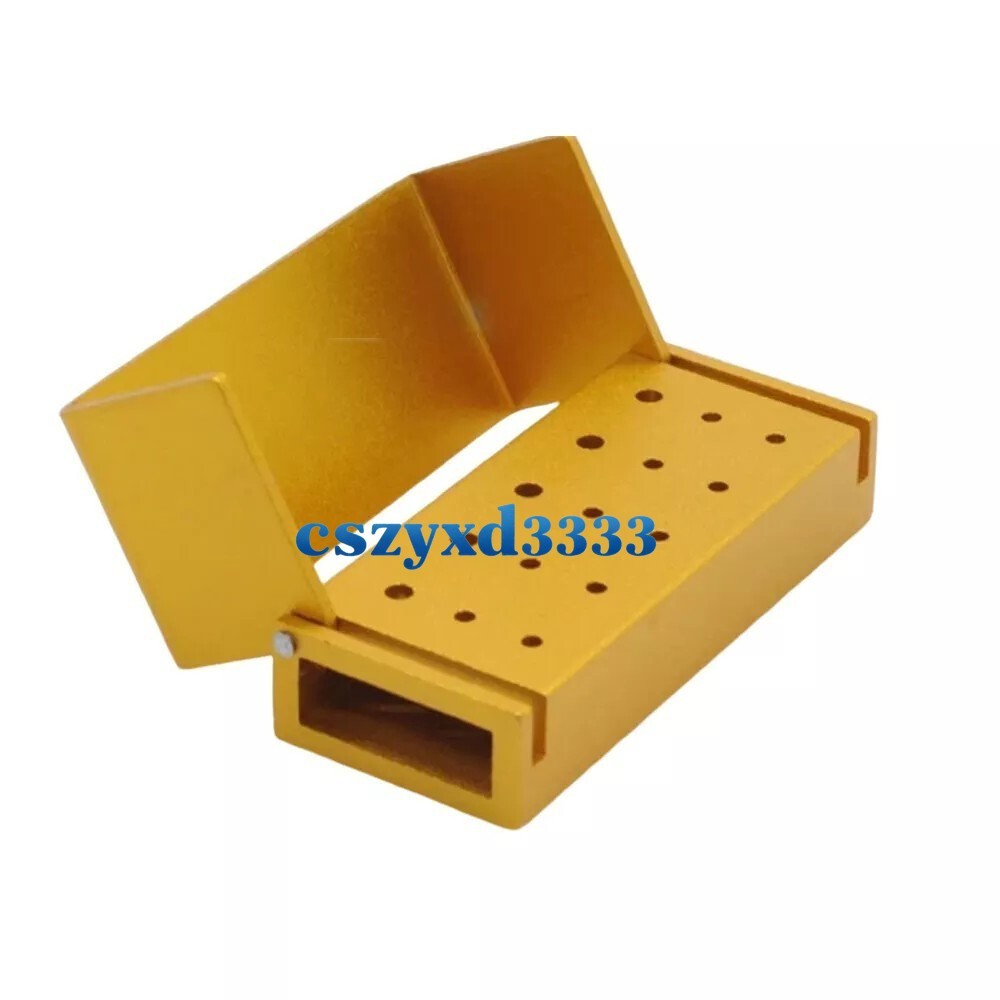 Dental Bur Holder Block Disinfection Box 10/15/16/24/30/56/100/142/152 Holes