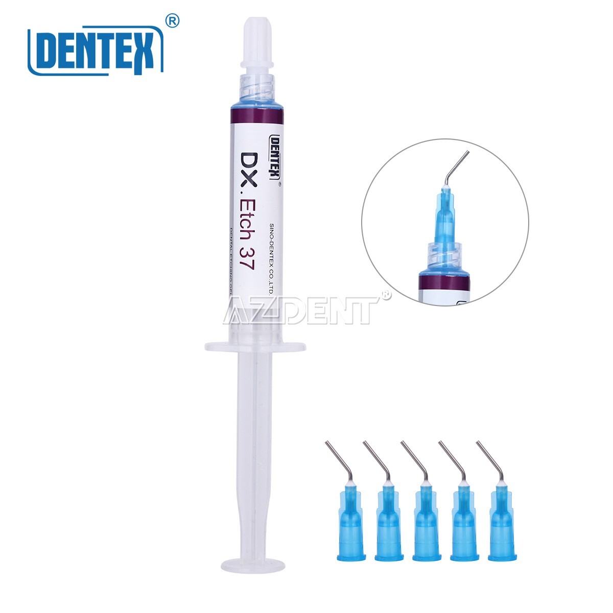 5 Kits Dentex Dental Acid Etch Etching Gel 37% 5 ml/syringe