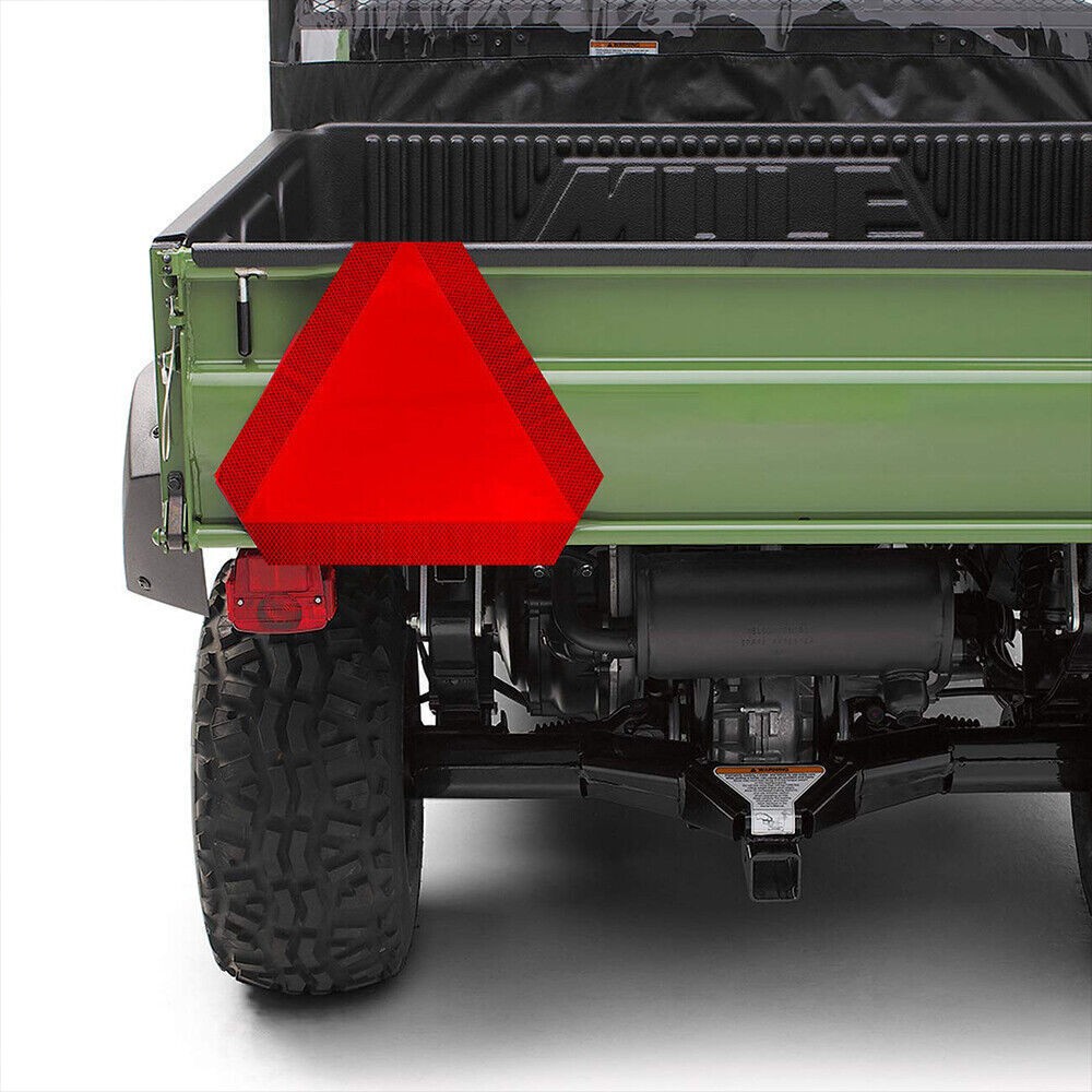 Reflective Slow Vehicle Sign 14″x16″ Safety Triangle Golf Cart,Tractor, UTV