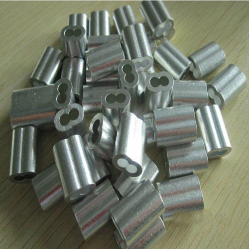 Aluminum Swage Sleeves for 3/16″ Wire Rope Cable: 50, 100, 200, 500 and 1000 pcs