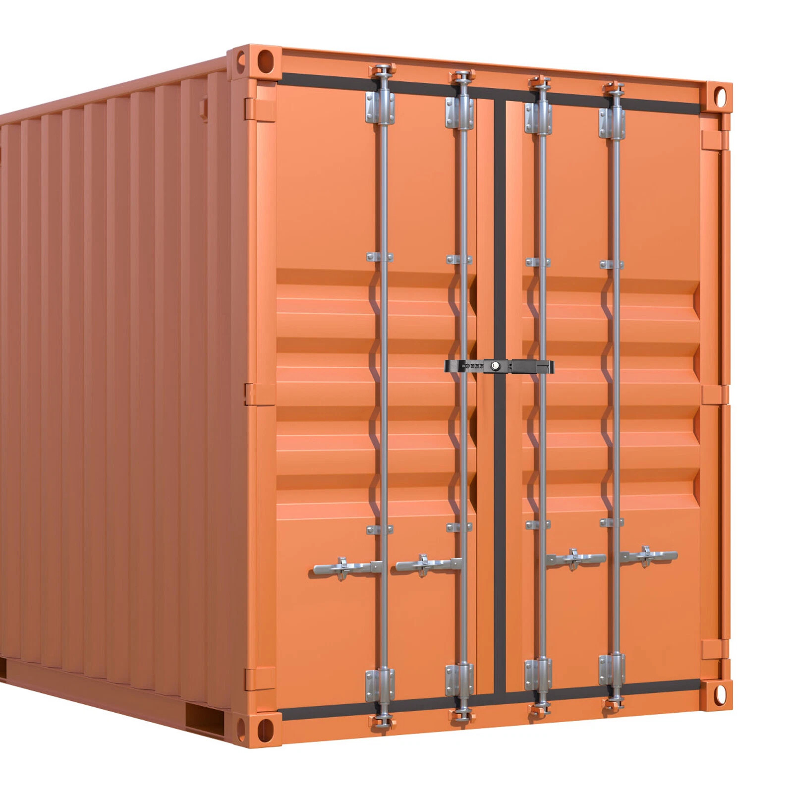 Shipping Container Lock Heavy Duty Steel Trailer Box Cargo Door Lock with 3 Keys