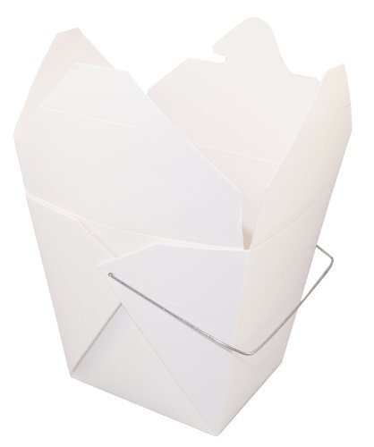 Fold-Pak Paperboard Quart Food Container Oyster White, 32 oz. | 500/Case