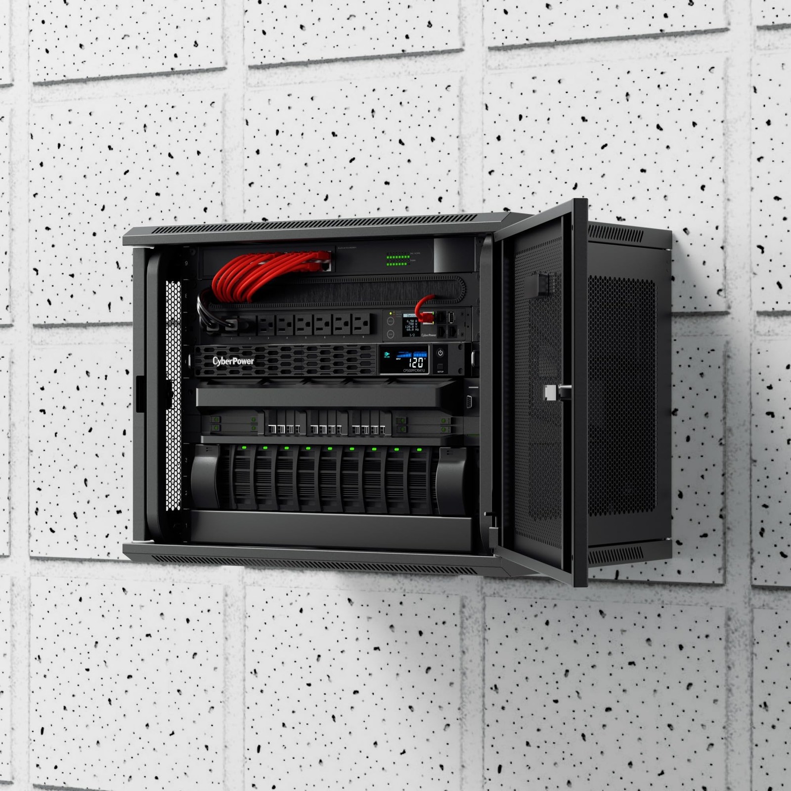 CyberPower CP500PFCRM1U PFC Sinewave UPS Battery Backup and Surge Protector, …