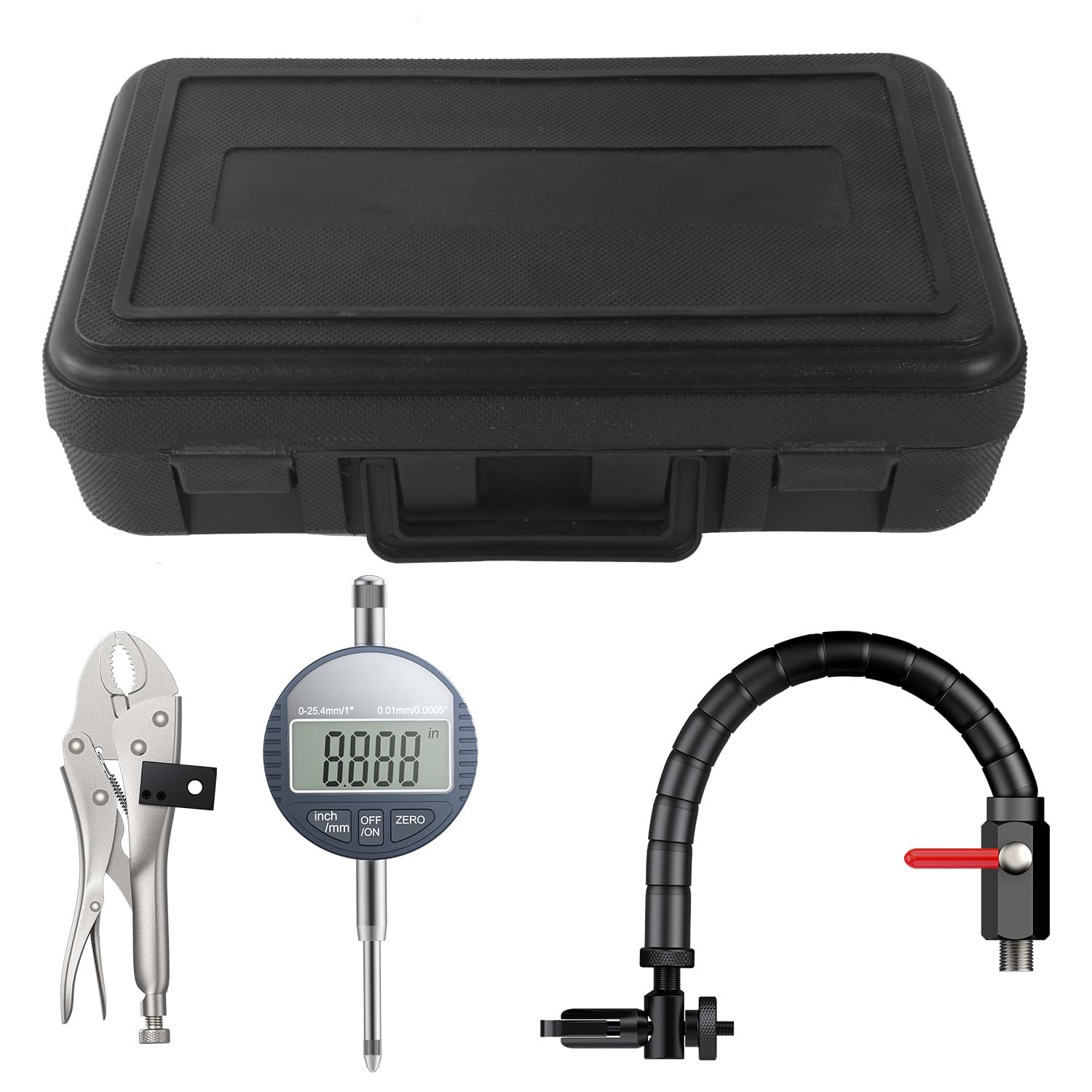 HDLNKAK Disc and Rotor/Ball Joint Gage, Digital Dial Indicator Range 0-1» | 0.0