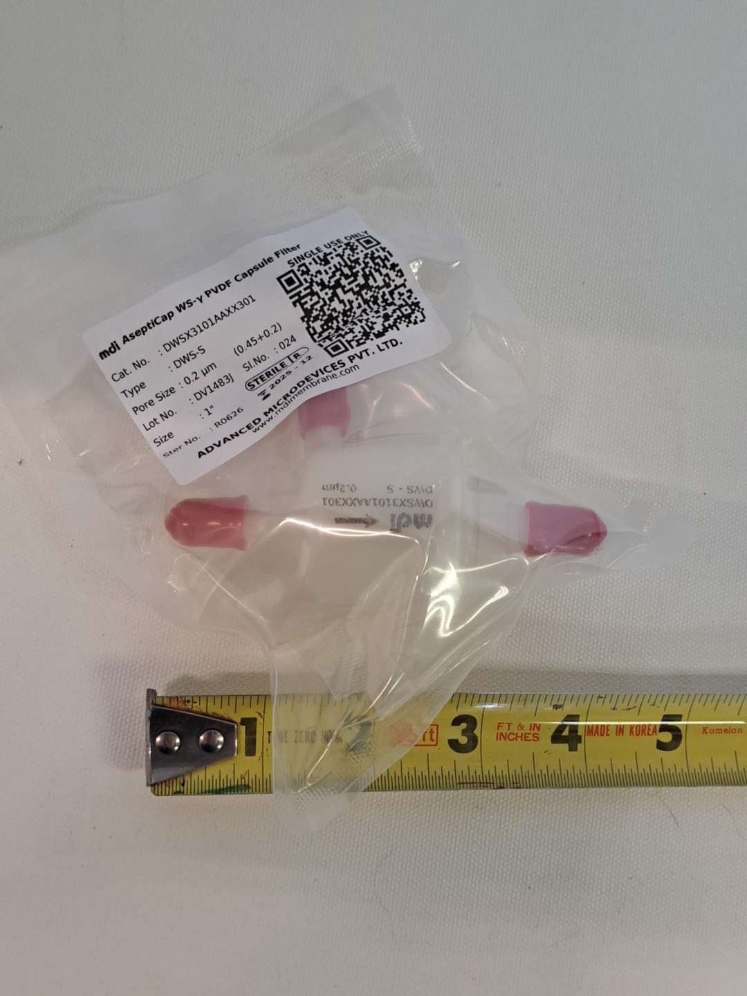 mdi AseptiCap WS-y-PVDF Capsule Filter NEW