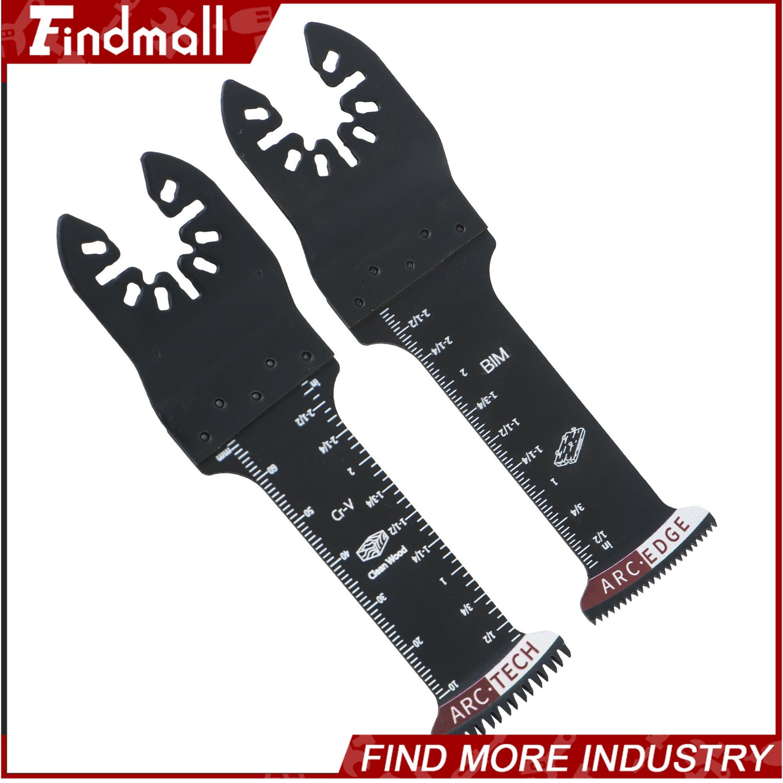 Findmall 10Pcs Extra Long Multitool Blades Japanese Tooth Oscillating Saw Blades
