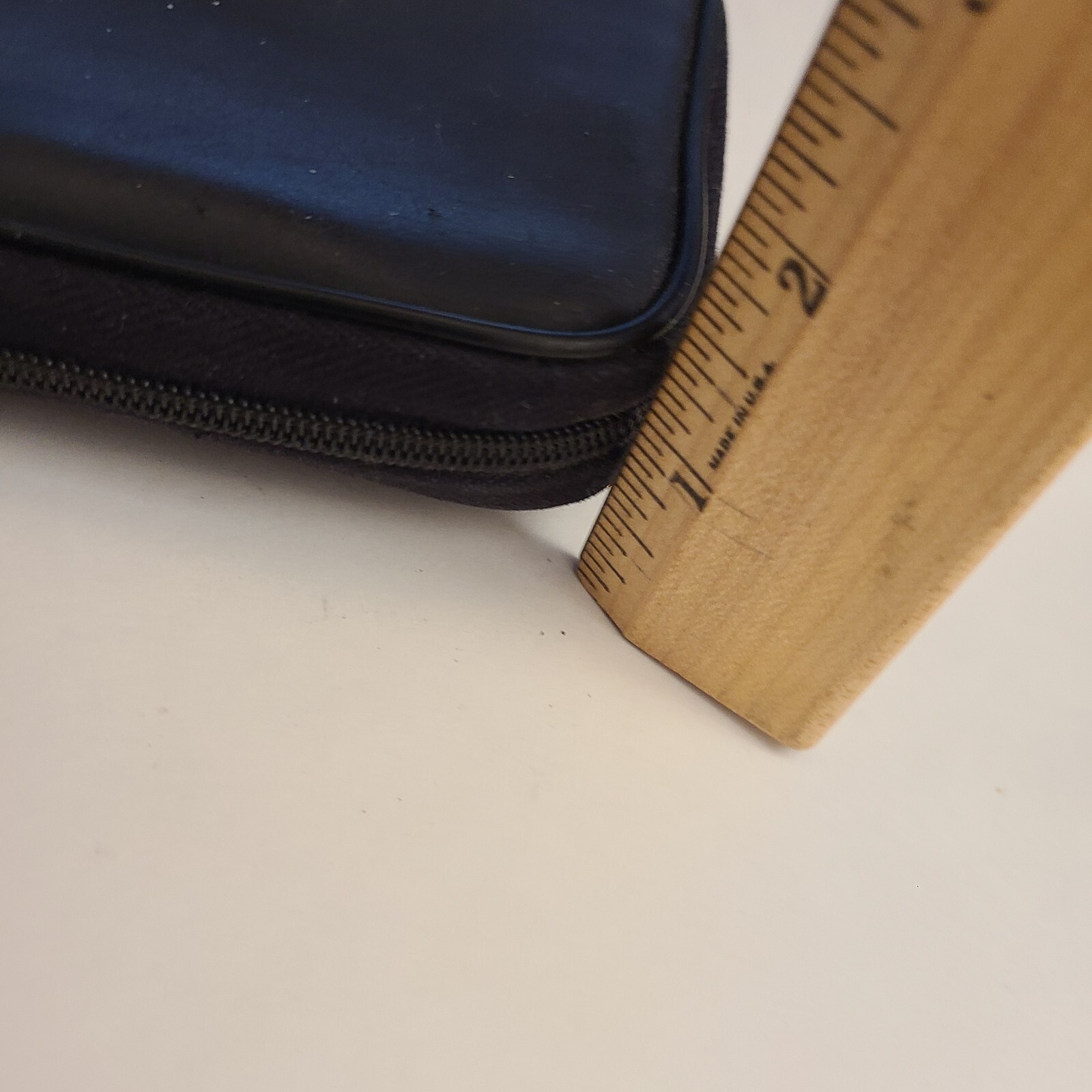 VTG Texas Instruments TI Calculator Black w/Blue Interior Zip Carry Storage Case