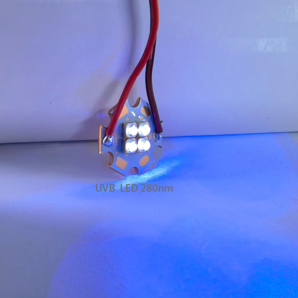 12V UVC 254/265/280/295/310nm 4w led Beads PCB Deep UV LED Ultraviolet Lamps