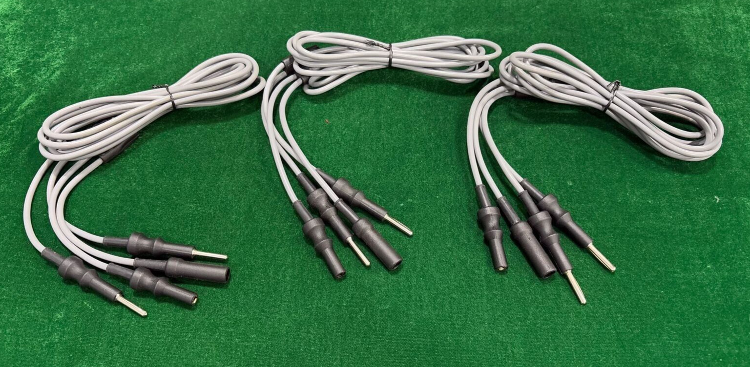3pc Laparoscopic TURP Single Stem Bipolar Cable 4mmx300cm Reusable Instruments