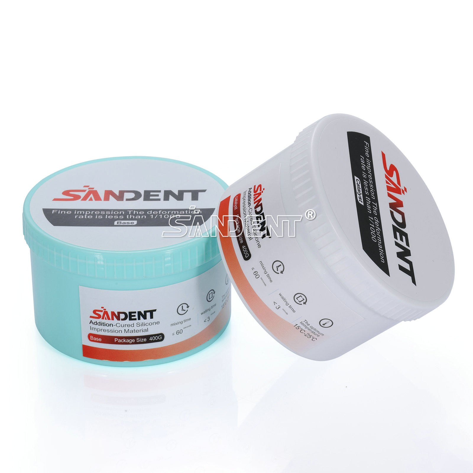 Dental Putty Normal/Fast Set PVS VPS Impression Material Base 2 x 400g dp