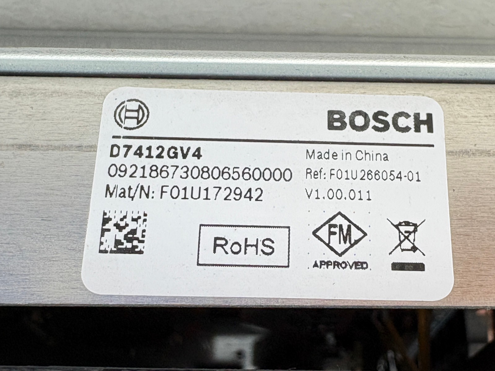 Pre Owned | Bosch D7412GV4 IP Alarm System G Series Control Panel Only – Black