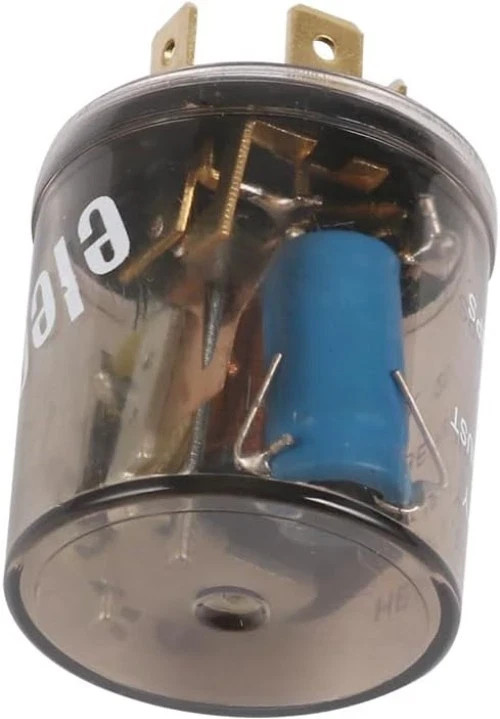 Heavy Duty 3-Pin 12V Electronic Turn Signal Flasher for LED & Incandescent Bulbs