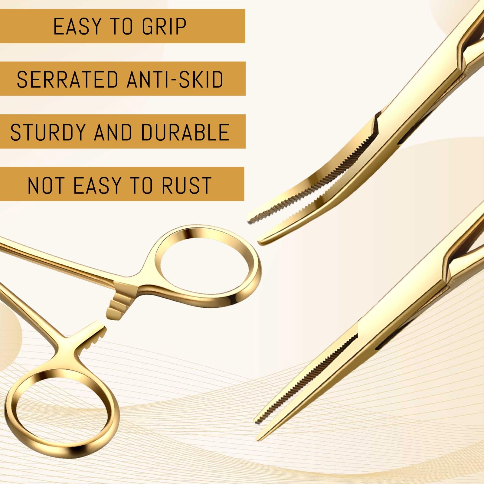 BBTO Hemostat Curved and Straight Hemostat Forceps Piercing Pliers Forceps, S…