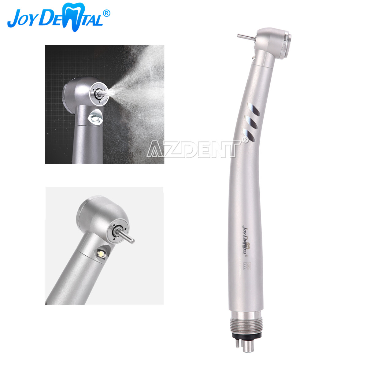 AZDENT Dental LED High Speed Ceramic Torque Head /Low Handpiece Kit 2Hole/4Hole