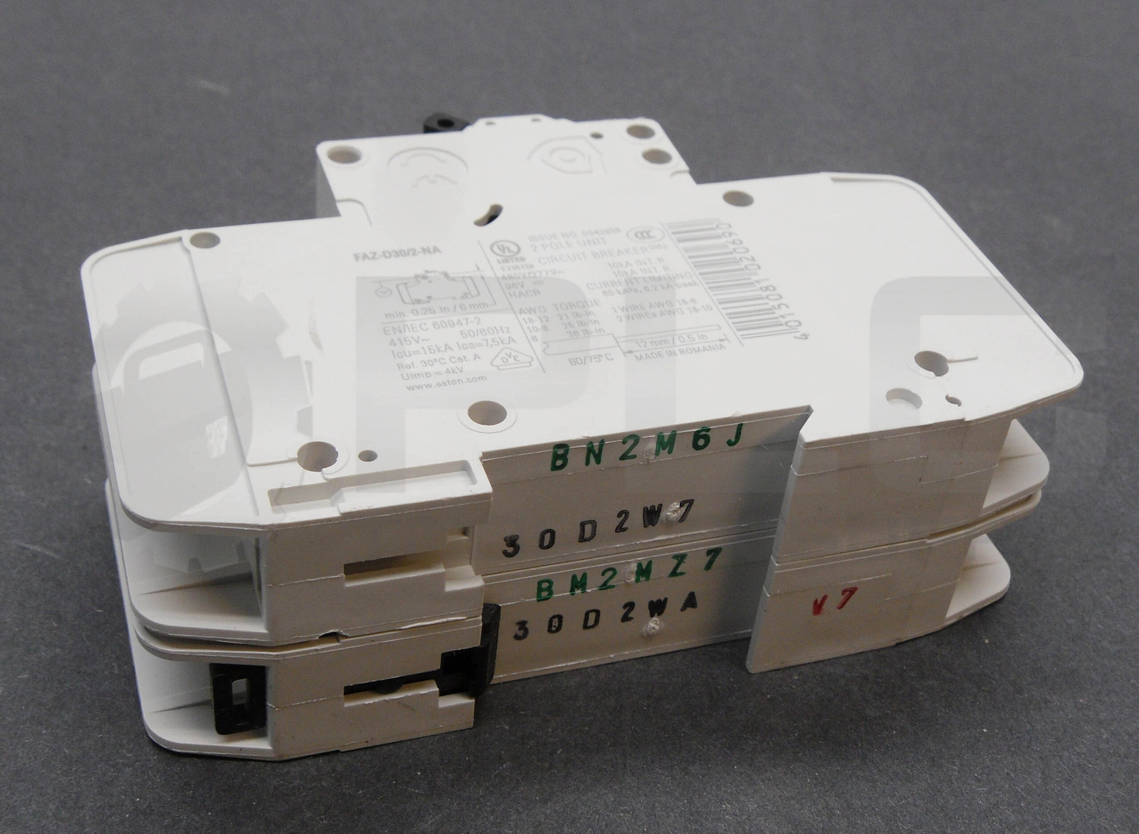 NEW EATON FAZ-D30/2-NA CIRCUIT BREAKER 30A 2 POLE 480V 102193