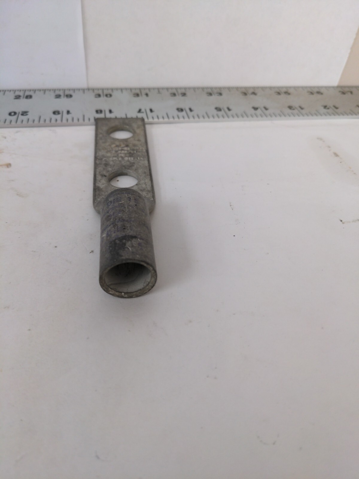 BURNDY 2-HOLE LUG PURPLE DIE 15 YAZV28-2NTC-5X, LOT OF 3
