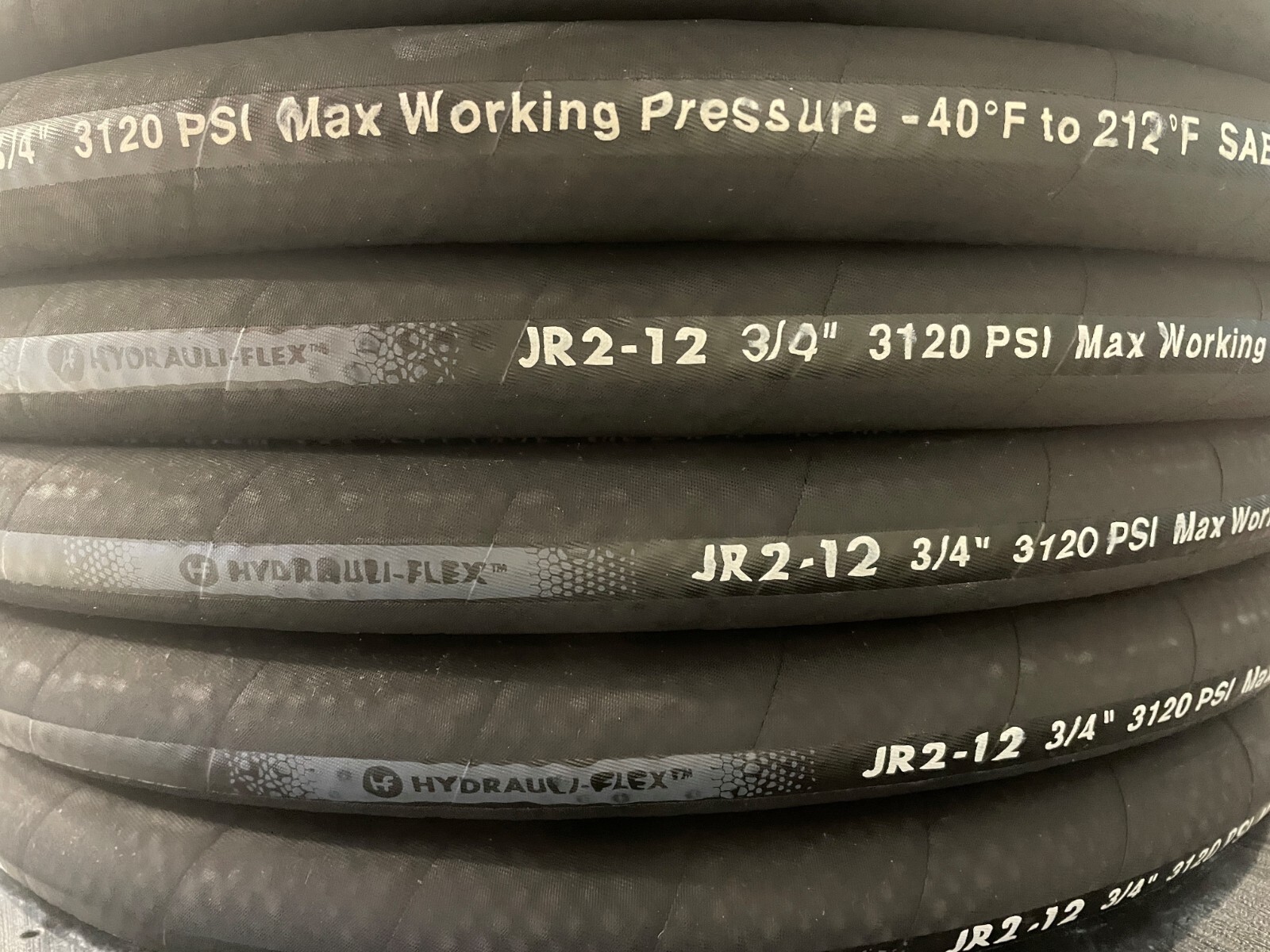 ** NEW 164ft R2-12 Reel 3/4″ SAE 100R2AT 2 Wire Hydraulic Hose FREE SHIPPING **