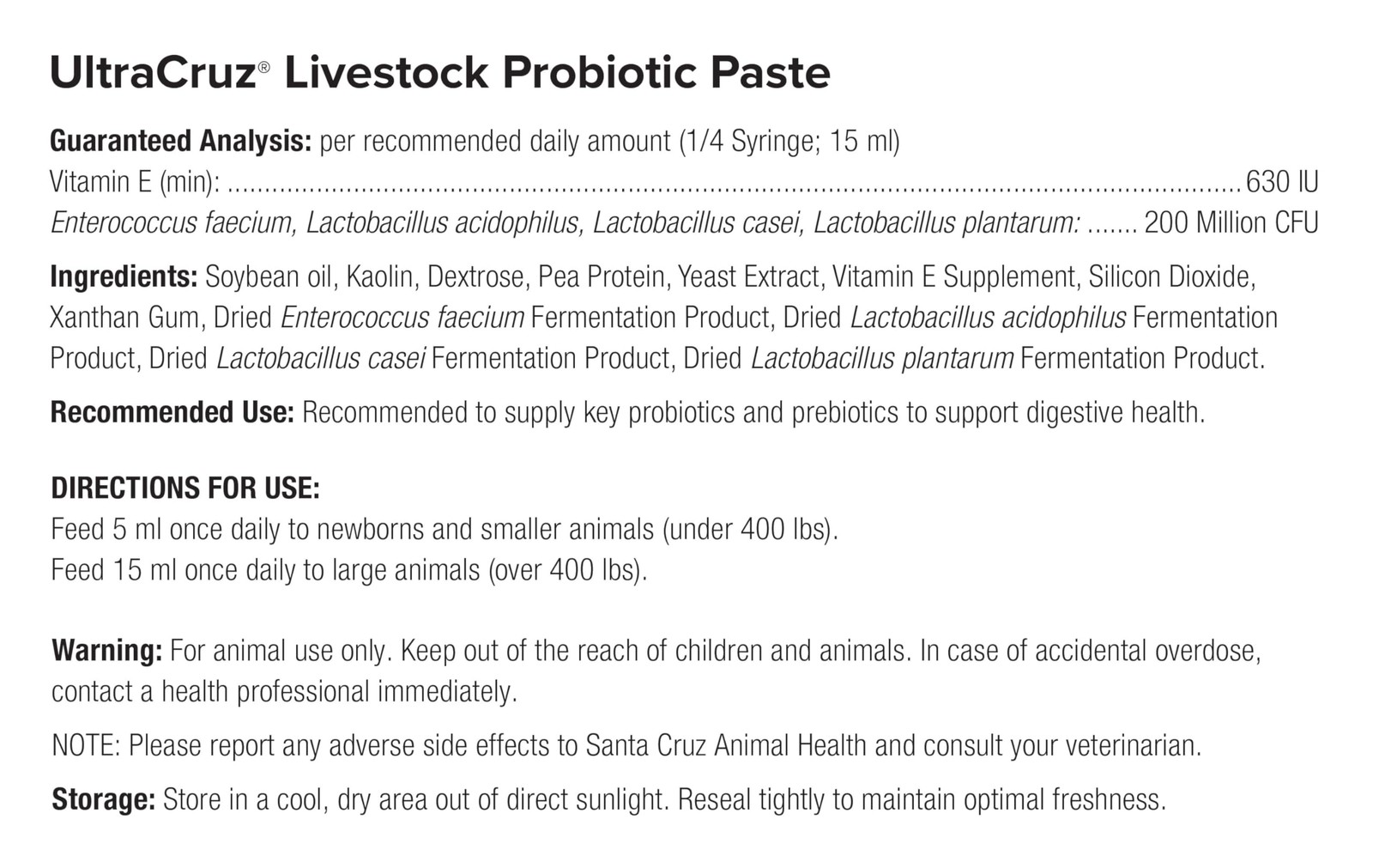 60 ml, Paste, 4 Day Supply