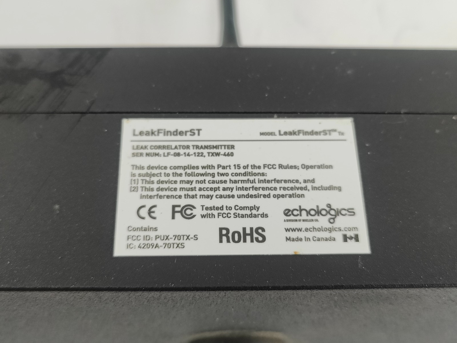 Echologics LeakFinder-ST Correlator Advanced Acoustic Leak Detection System