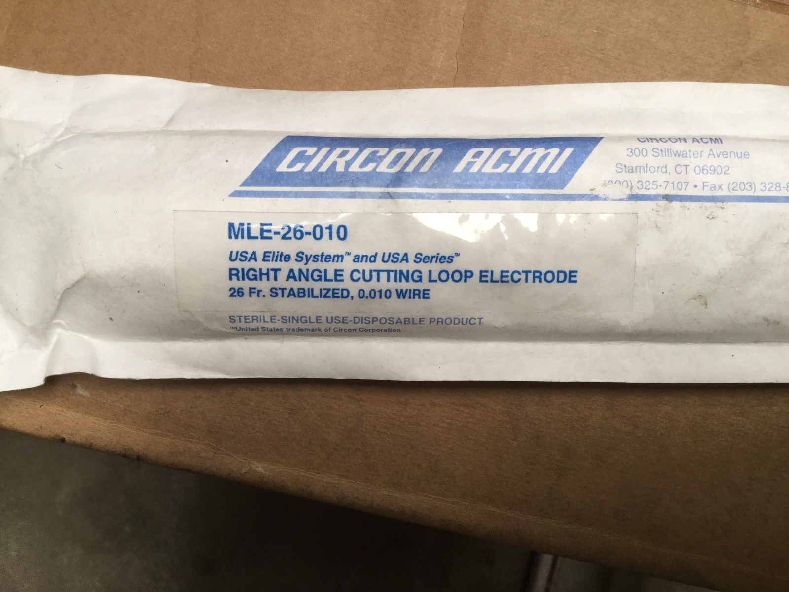 Circon Acmi MLE-26-010 Electrode Right Angle Cutting Loop 26 Fr 0.010 Wire