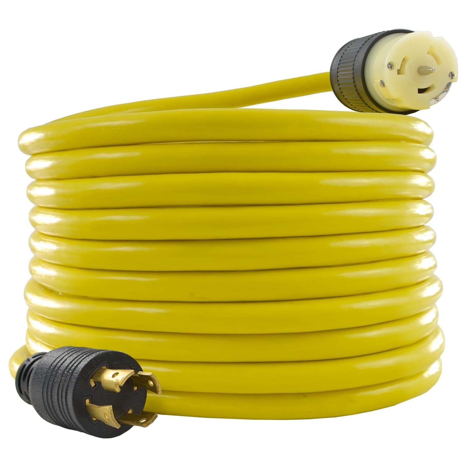 Conntek Transfer Switches Cord / Temp Power Cord, L14-30P 30-Amp 4 Prong Lock…