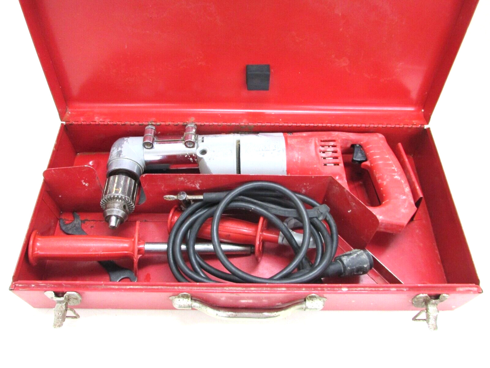 MILWAUKEE HEAVY-DUTY 1/2″ RIGHT ANGLE DRILL No. 1107-1, 120V, 7.0A, 0-500 RPM