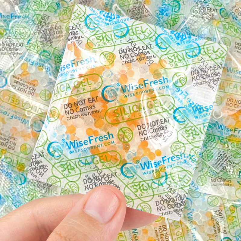 2 Gram Food Safe Desiccant Pack, Indicating Silica Gel Packet, Moisture Absorber