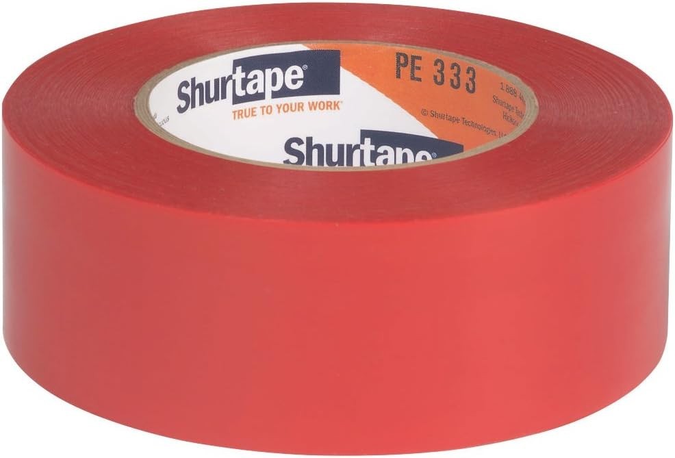 Shurtape PE 333 Non-UV-Resistant Polyethylene Tape- STRAIGHT EDGE – 48MM x 55M