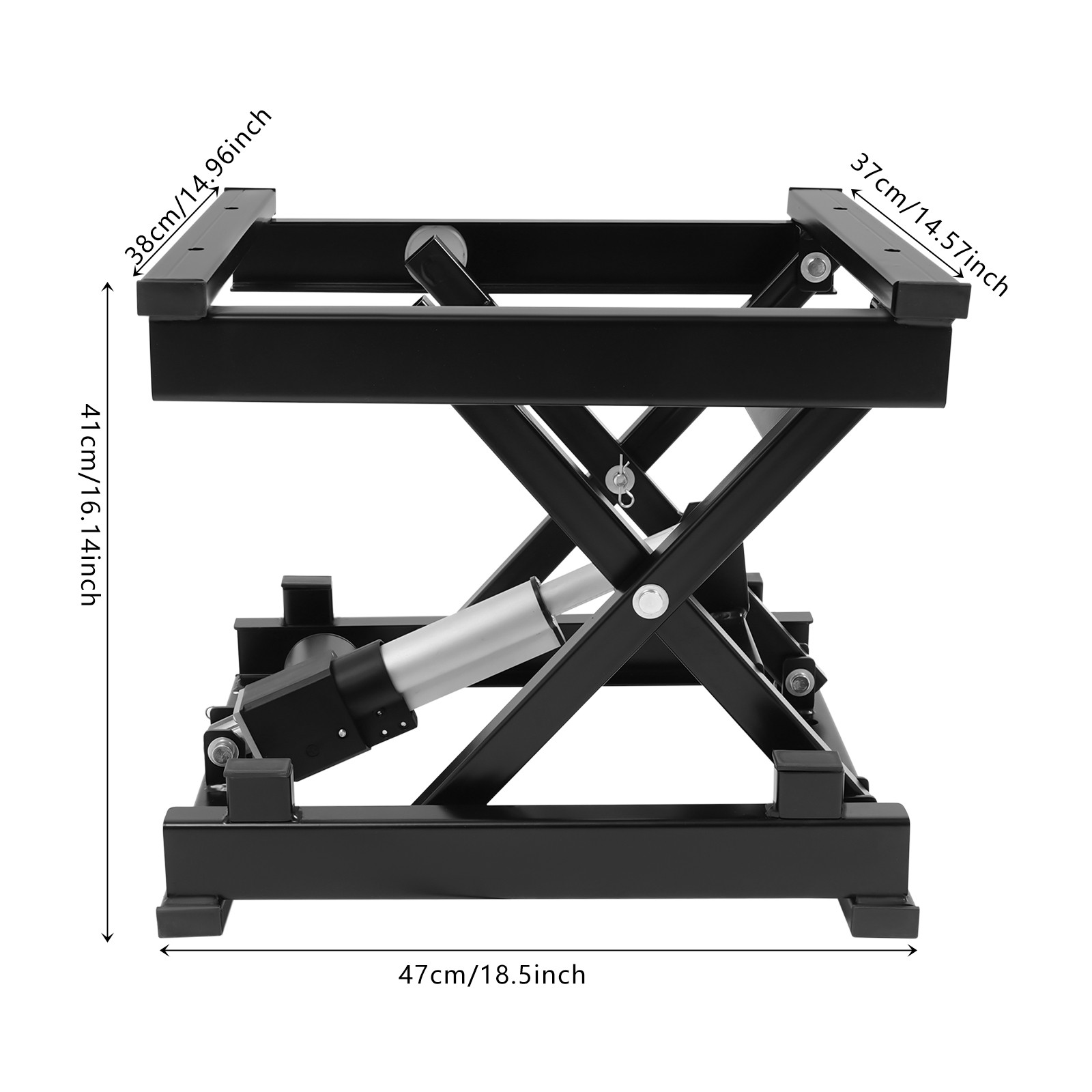 Electric Scissor Lift Table Hydraulic 130 lbs Adjustable Height 7.17-16.14in