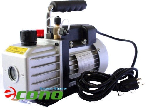 3CFM ROTARY VANE HVAC DEEP Air Vacuum Pump For R134A & R12/R22 R410a Charging