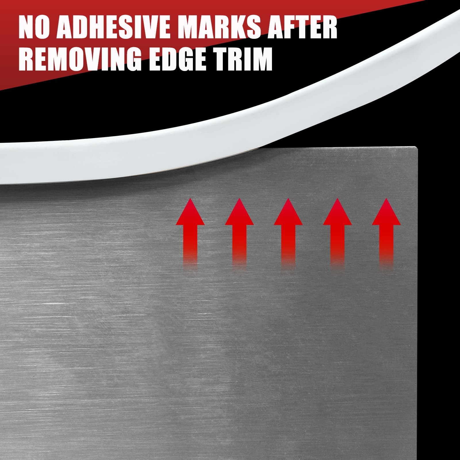 Rubber Edge Trim, Flexible Baby Proof Trims for Fit 1/16″ – L10′, White