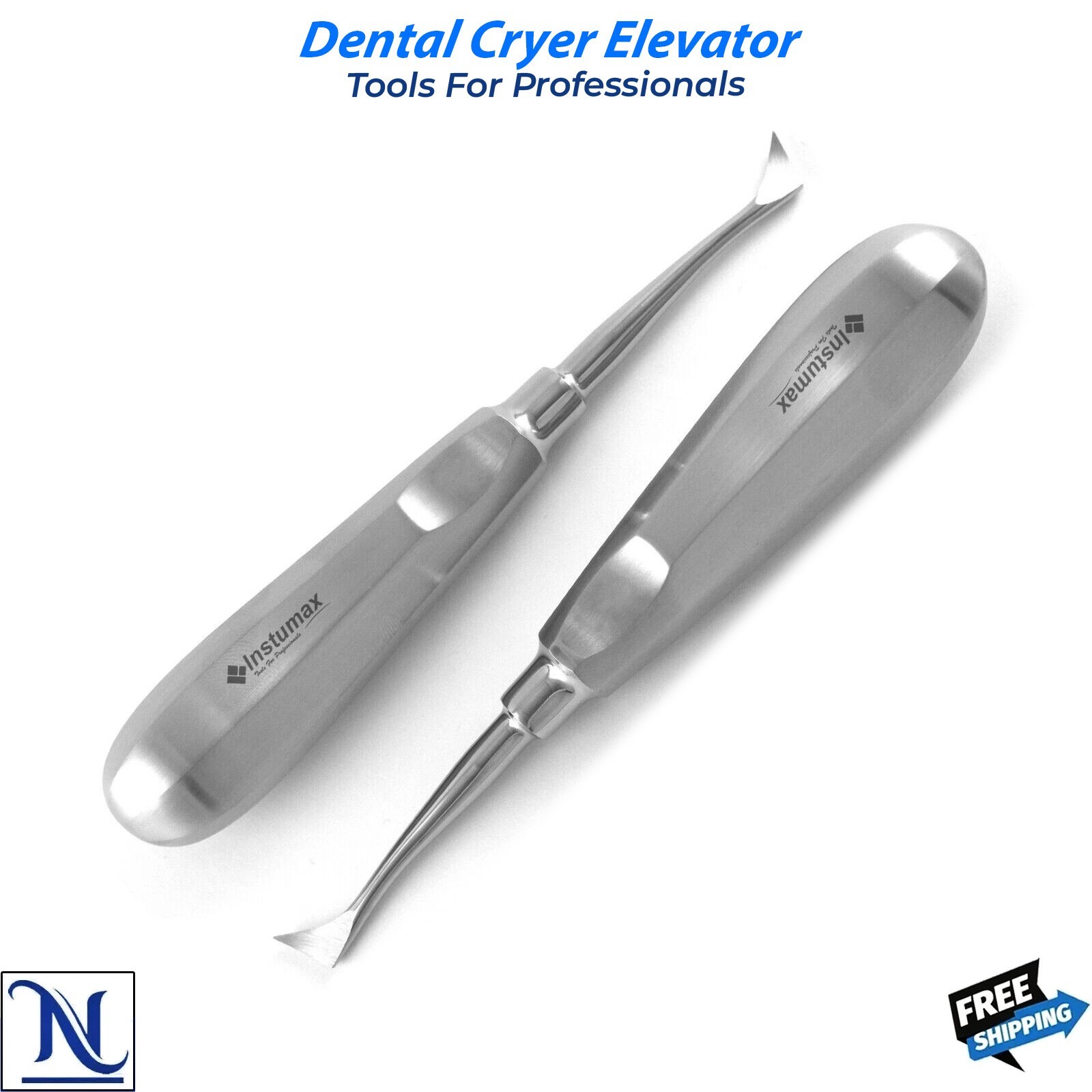 Root Luxating Cryer Broken Tooth Extraction Coupland Elevators Surgical Set 8PCS
