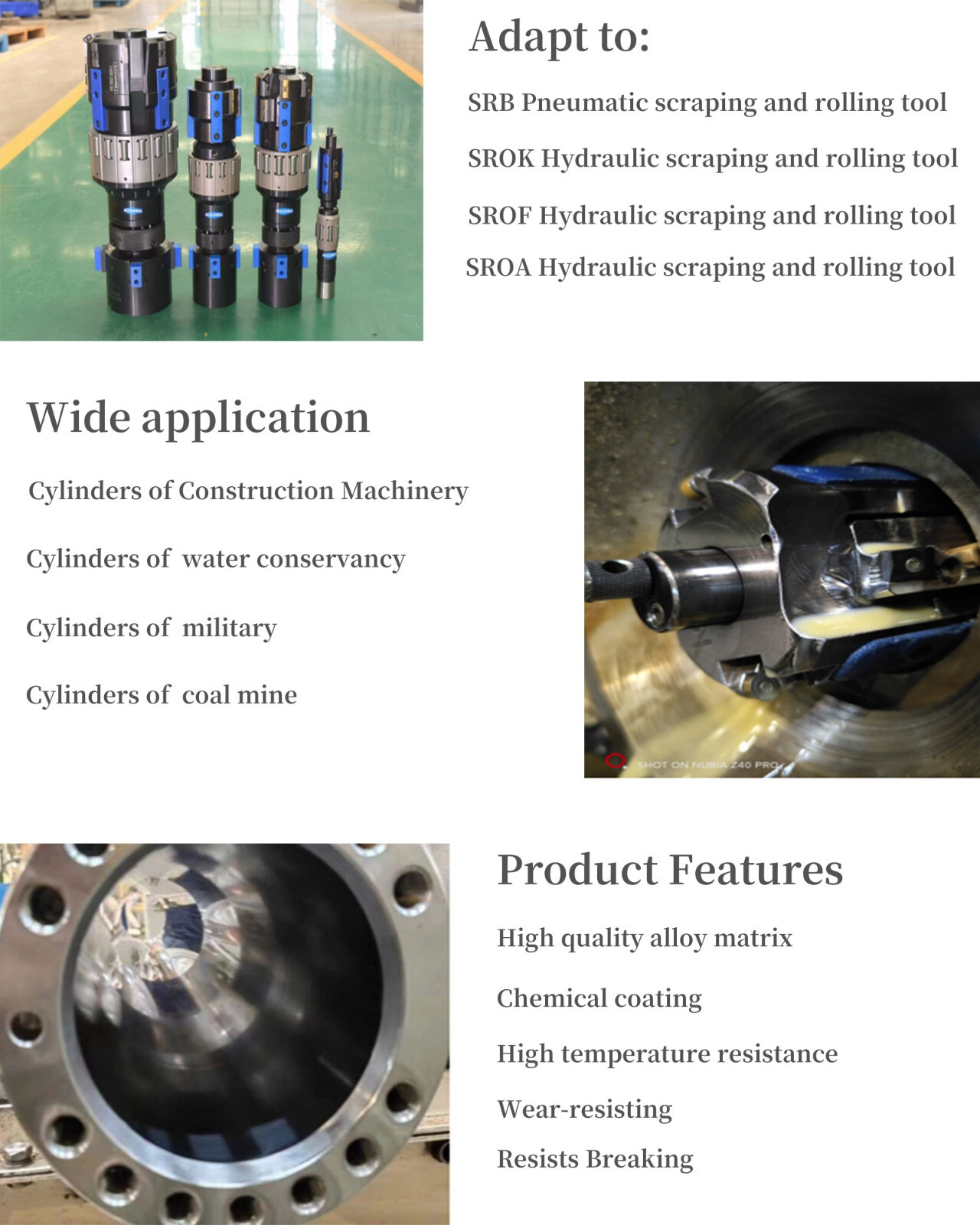 Oil cylinder rolling scraper R420.37-11T3