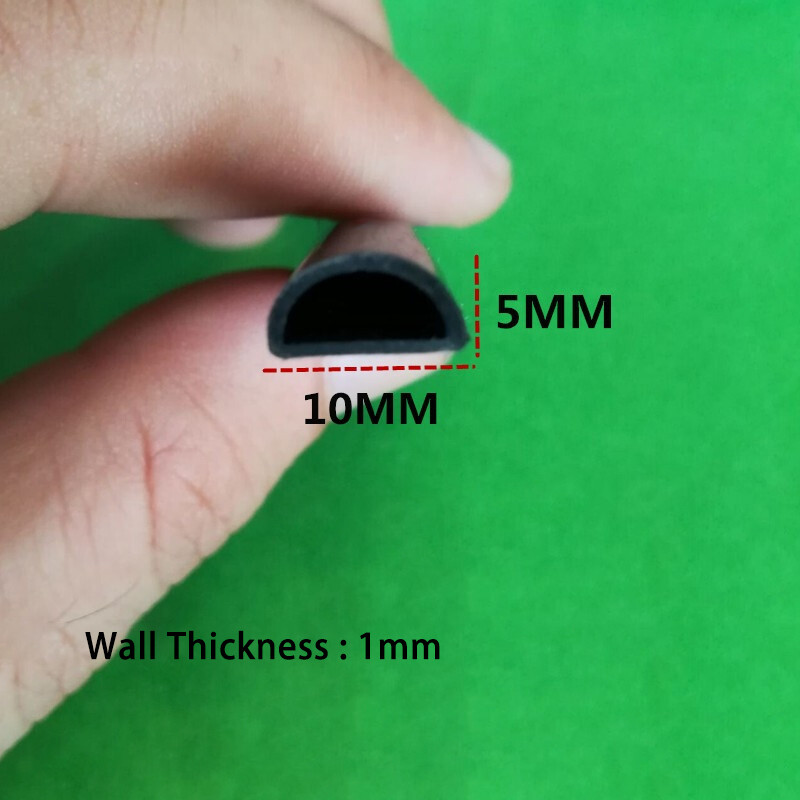 Adhesive D-Shaped Seal Strip – for Cabinet/Door Soundproofing | Silicone