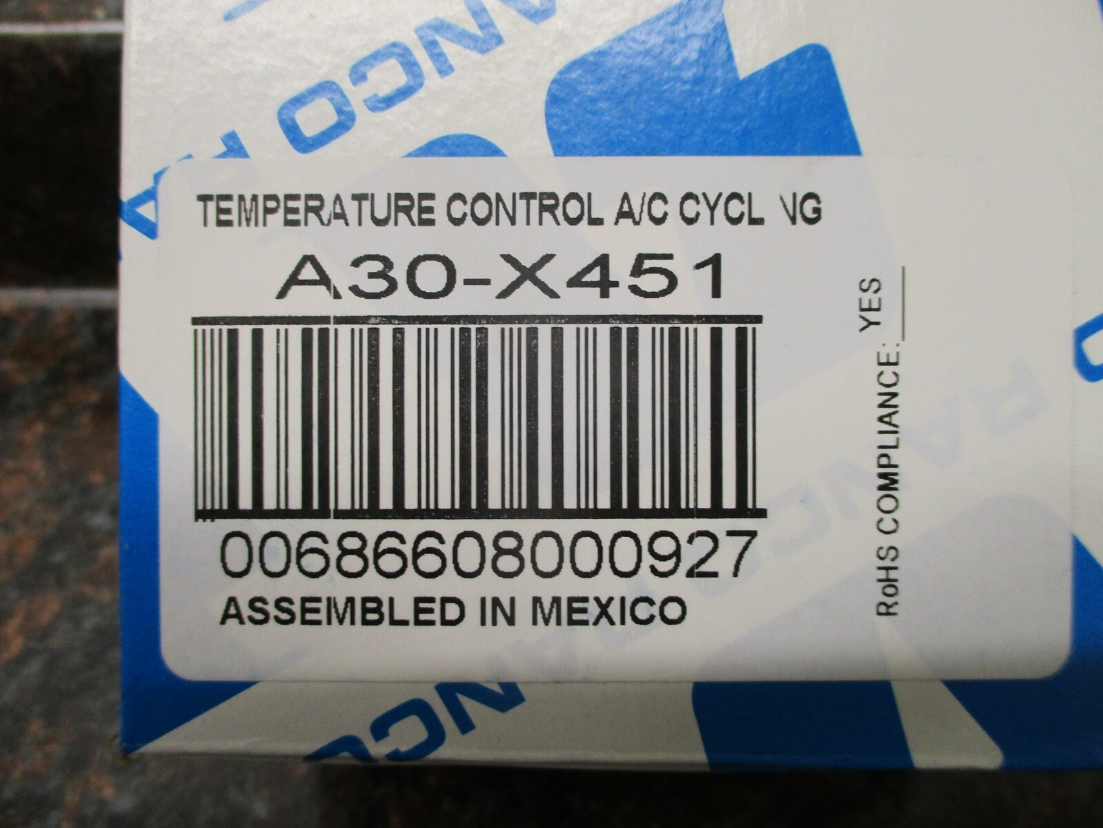 Ranco A30X-451-070 Adaptable room A/C Control A30-X451 NOS FREE SHIPPING