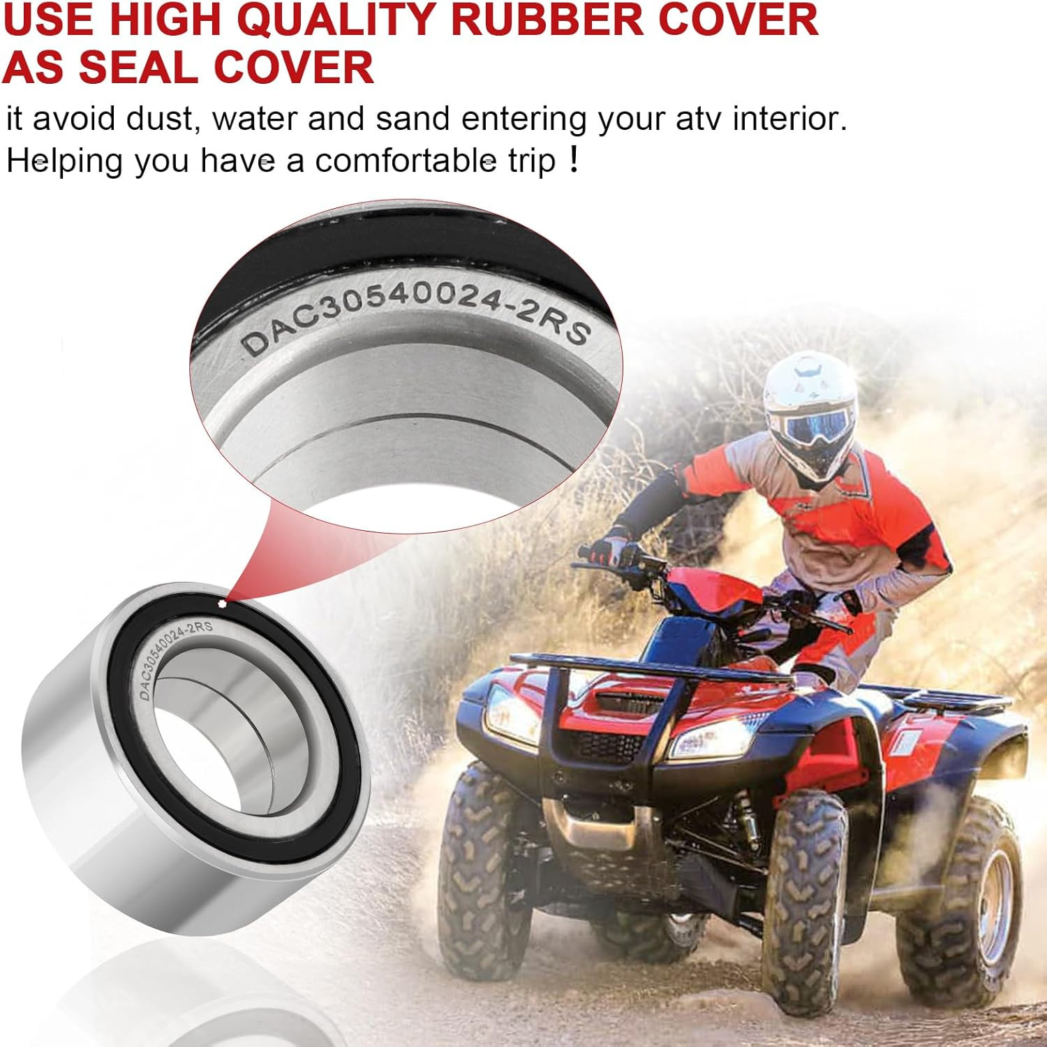 Wheel Bearings Seals Front for Honda Foreman 500 400 450 Rincon 650 680 Rubicon