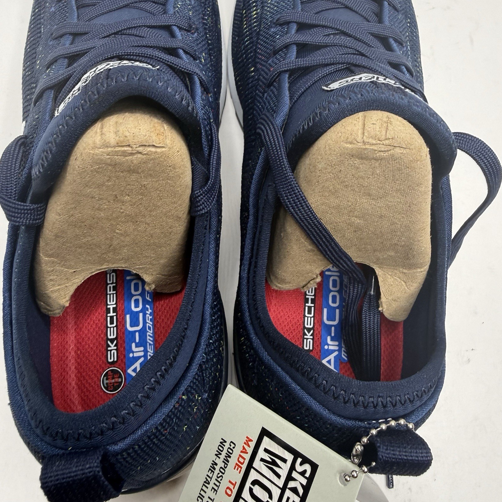 Skechers Work Bulklin Balran Comp Toe Shoes Women’s 6.5 Navy 108033/NVW New