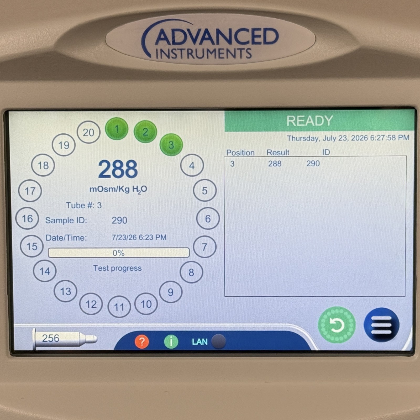 Advanced Instruments OsmoTECH PRO Multi-Sample Osmometer, Tested, 60 Day Guar