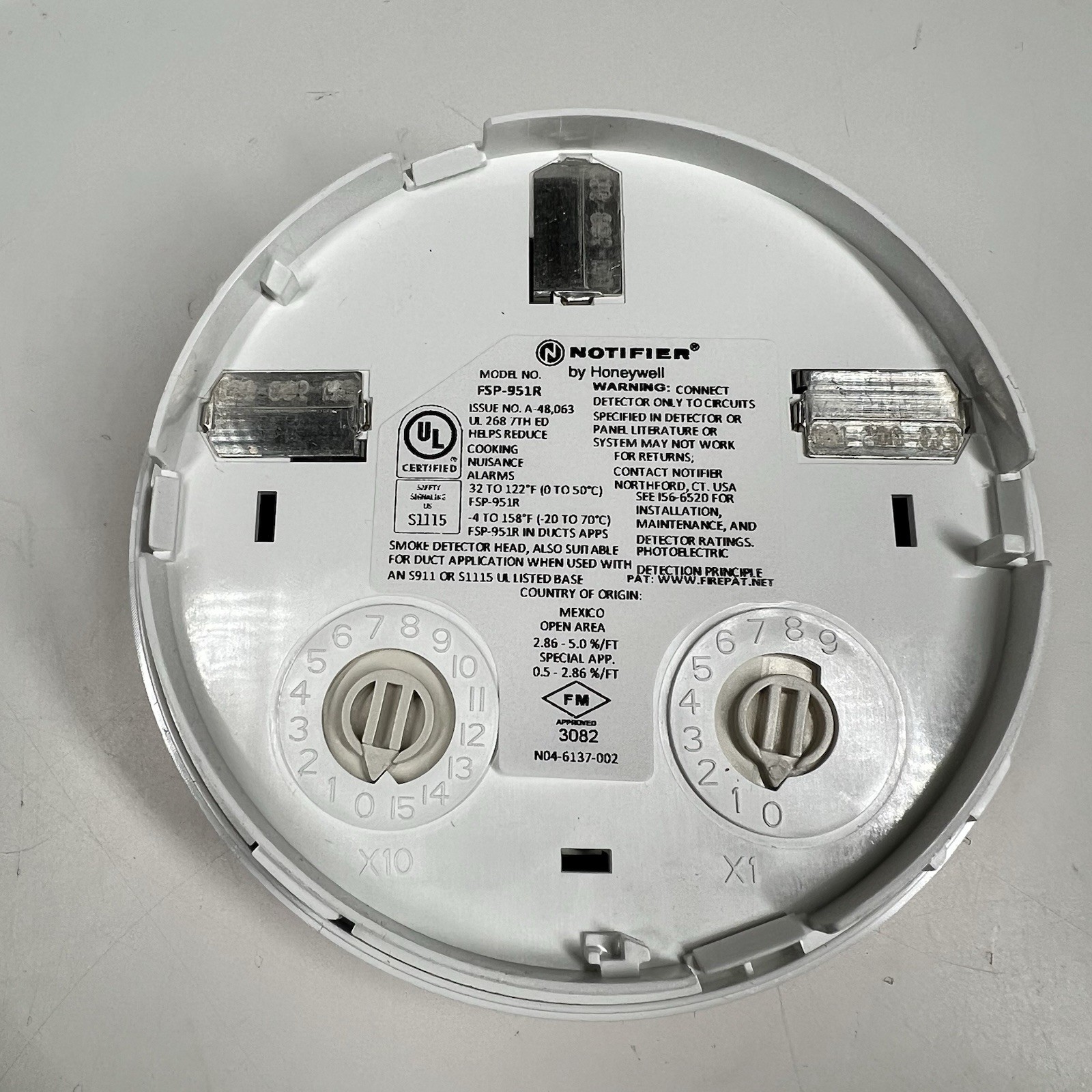Notifier Honeywell FSP-951R White Fire Alarm Photoelectric Smoke Detector NEW