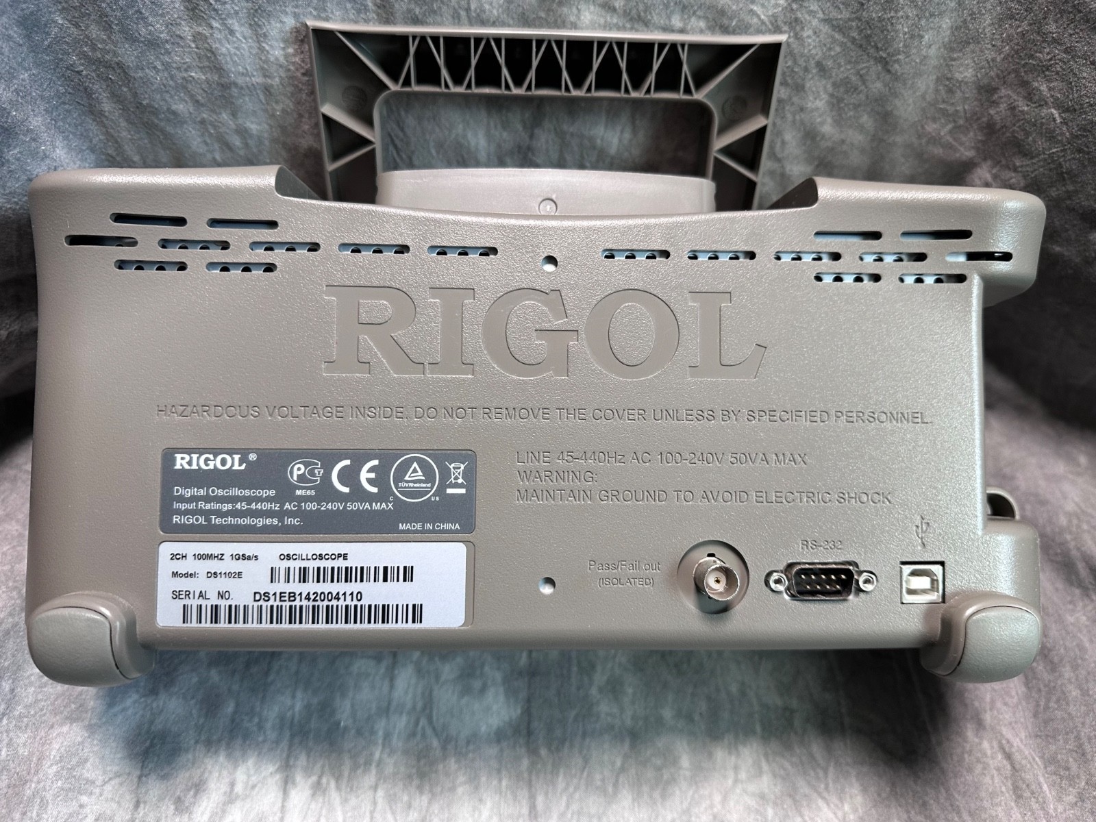 Rigol DS1102E 100MHz 1GSa/s 2 Channel Color Oscilloscope with Probes