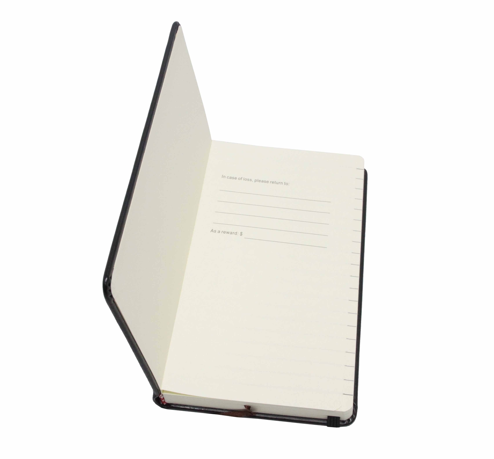 Classic Pocket Book Ruled Notebook Journal Black or Red Cover Dairy Pad