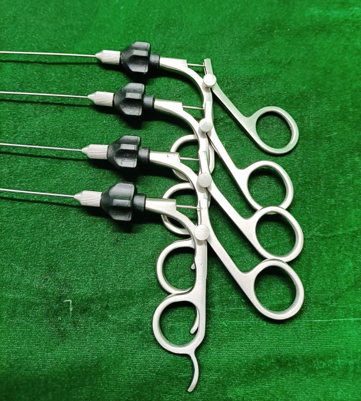 4pc Hysteroscopy Semi Rigid Alligator 5FR with Black Rotar Reusable Instruments