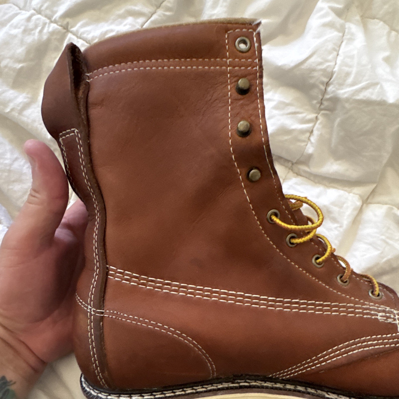 Carolina round toe boots men’s 11