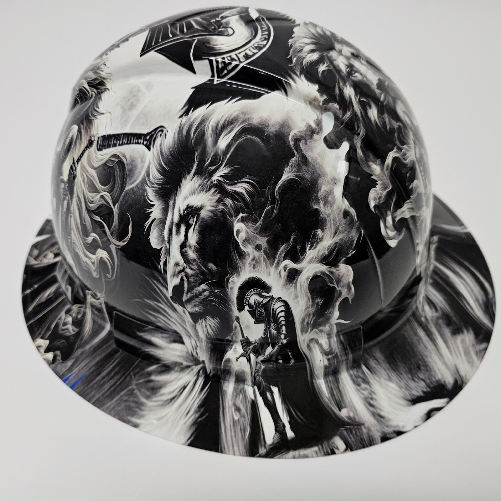 full brim hard hat custom hydro dipped IN WARRIORS OF CHRIST CHRISTIANITY JESUS