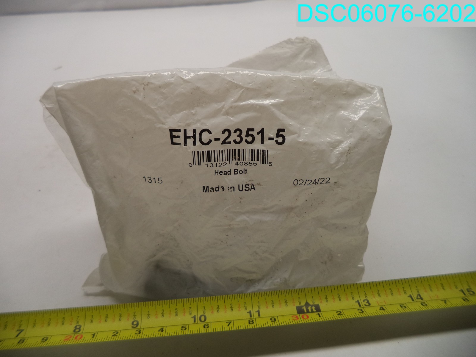 QTY=5: EHC-2351-5 Head Bolts 10.000MM X 2.125IN x 8.000MM 1.25 Thread Pitch