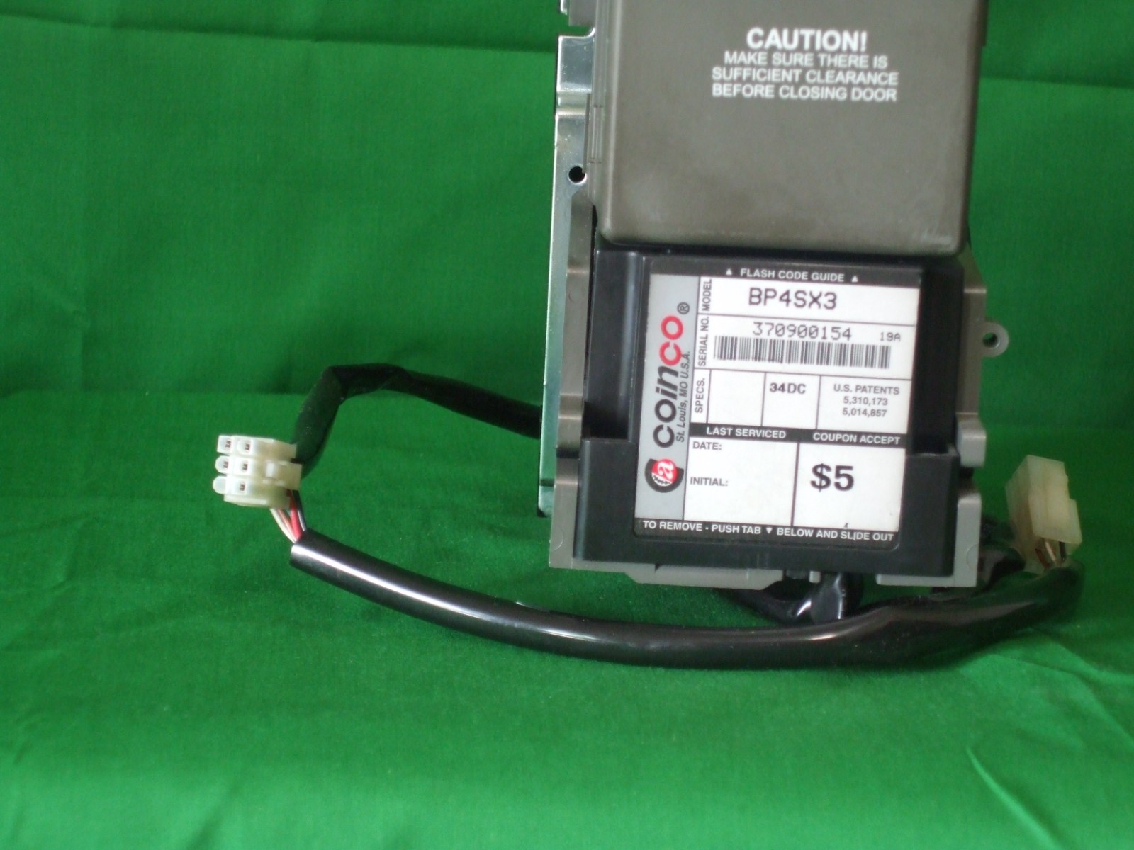 Coinco/Billpro bill acceptor BP4SX3 34V