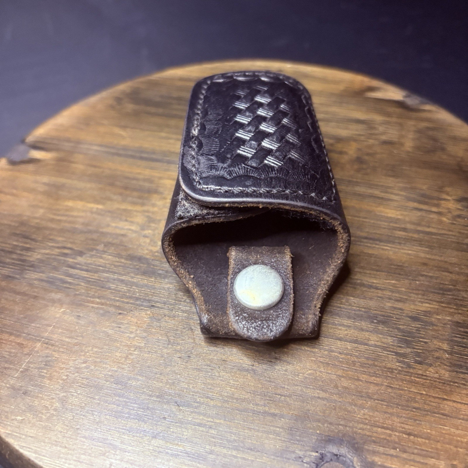Bianchi Key Ring Pouch, Quite Key Keeper, Hook And Loop Closure