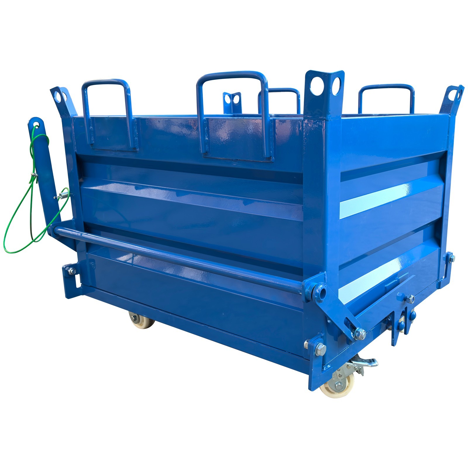Construction Waste Scrap Bin Self-Dumping Steel Chip Containers for Forklifts