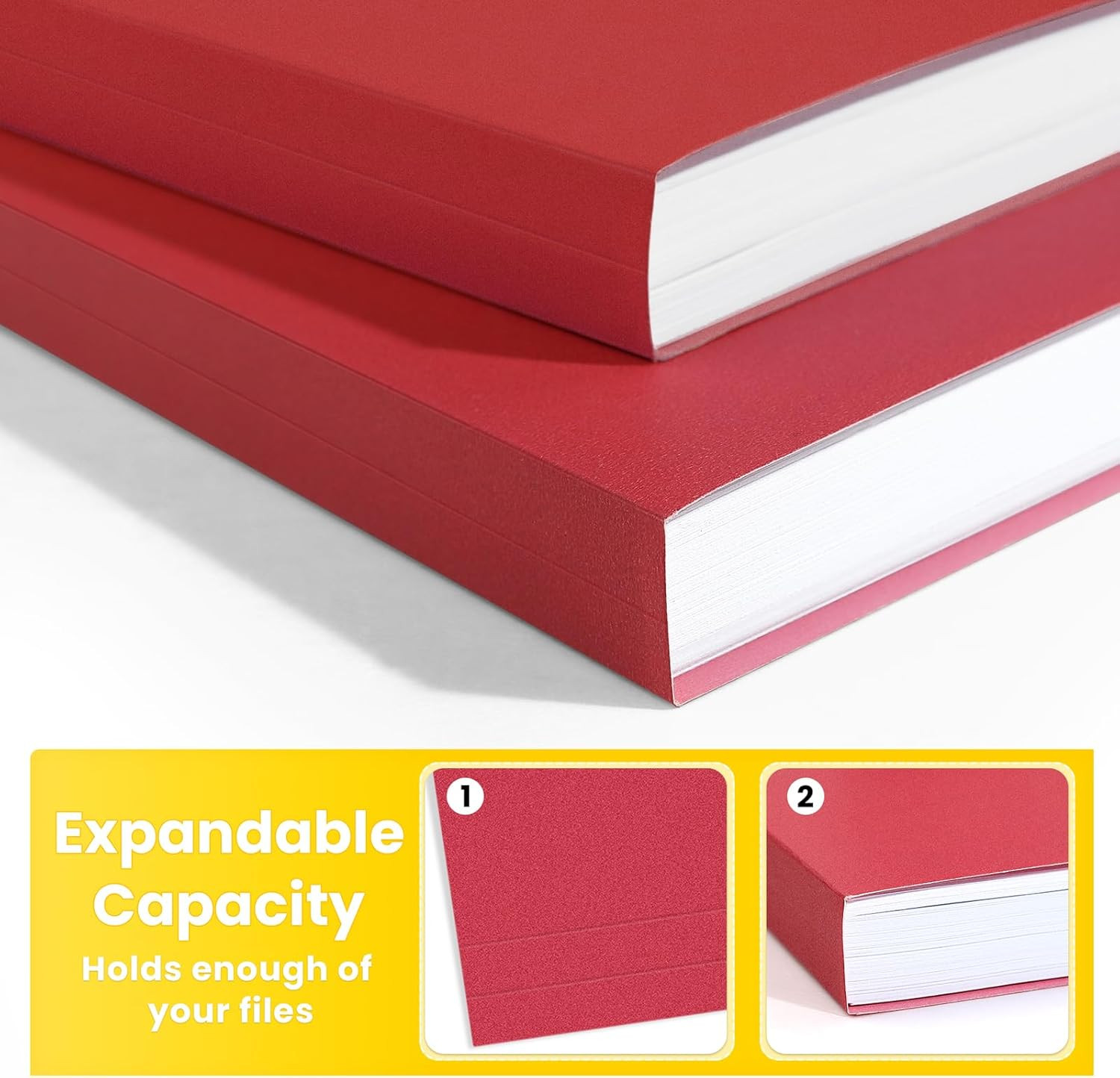 File Folders, 30 Pack Manilla Folders 8.5 x 11, Colored File Folder Home Office